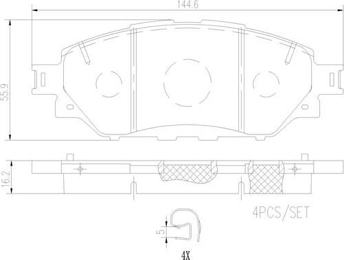 Brembo P 83 167 - Brake Pad Set, disc brake onlydrive.pro