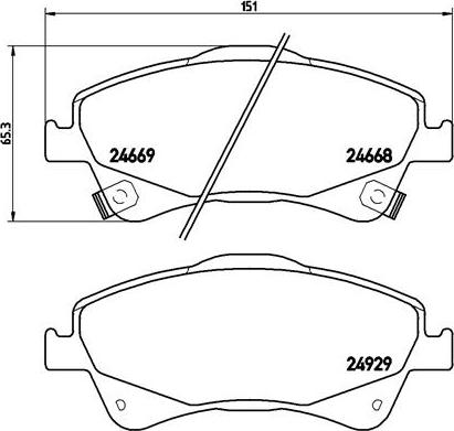 Brembo P 83 109 - Brake Pad Set, disc brake onlydrive.pro