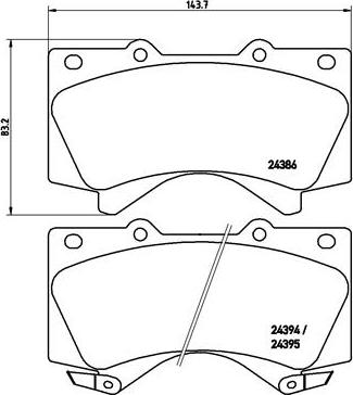 Brembo P 83 107 - Brake Pad Set, disc brake onlydrive.pro