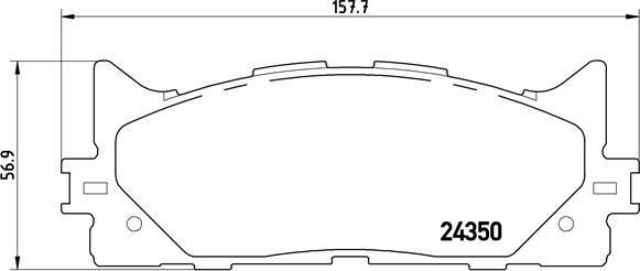 Brembo P 83 117 - Bremžu uzliku kompl., Disku bremzes onlydrive.pro