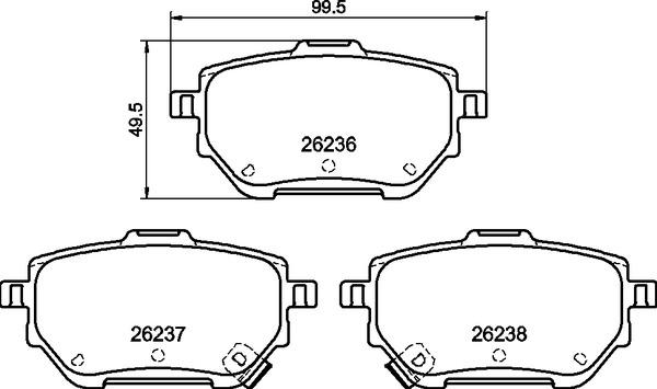 Brembo P 83 182 - Brake Pad Set, disc brake onlydrive.pro