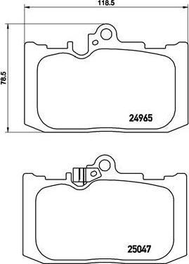 Brembo P 83 131 - Stabdžių trinkelių rinkinys, diskinis stabdys onlydrive.pro