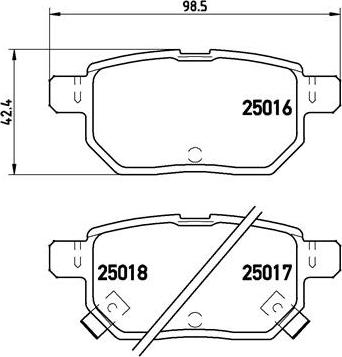 Brembo P 83 133 - Stabdžių trinkelių rinkinys, diskinis stabdys onlydrive.pro