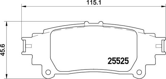 Brembo P 83 132 - Brake Pad Set, disc brake onlydrive.pro