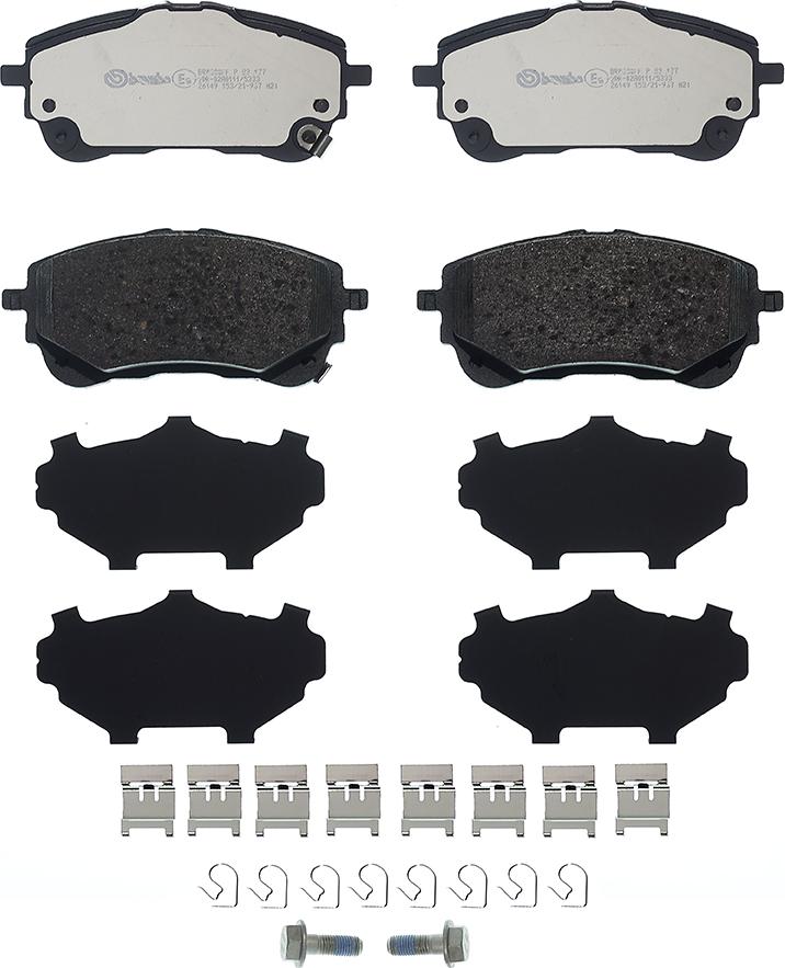 Brembo P 83 177 - Brake Pad Set, disc brake onlydrive.pro