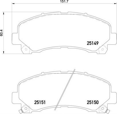 Brembo P 34 007 - Brake Pad Set, disc brake onlydrive.pro