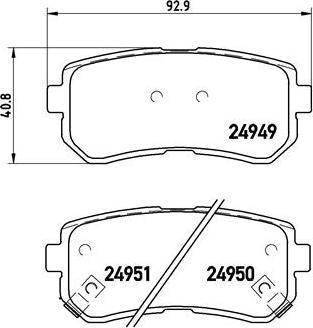 Brembo P 30 046 - Тормозные колодки, дисковые, комплект onlydrive.pro