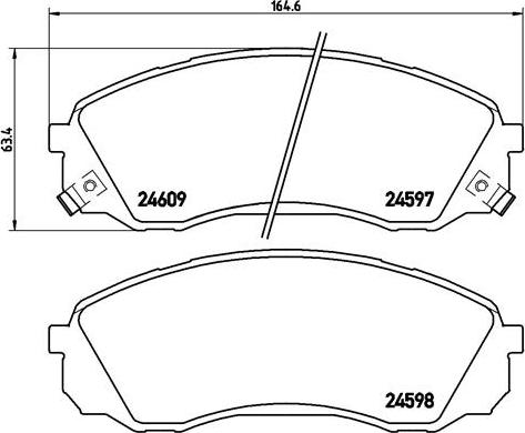 Brembo P 30 041 - Brake Pad Set, disc brake onlydrive.pro