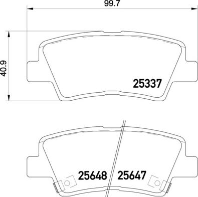 Brembo P 30 054 - Stabdžių trinkelių rinkinys, diskinis stabdys onlydrive.pro