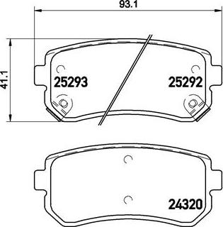 Brembo P 30 051X - Тормозные колодки, дисковые, комплект onlydrive.pro