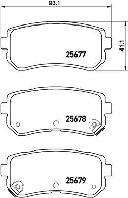 Brembo P 30 068 - Bremžu uzliku kompl., Disku bremzes onlydrive.pro