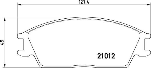 Brembo P 30 001 - Stabdžių trinkelių rinkinys, diskinis stabdys onlydrive.pro