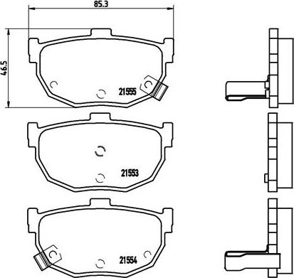 Brembo P 30 003 - Bremžu uzliku kompl., Disku bremzes onlydrive.pro