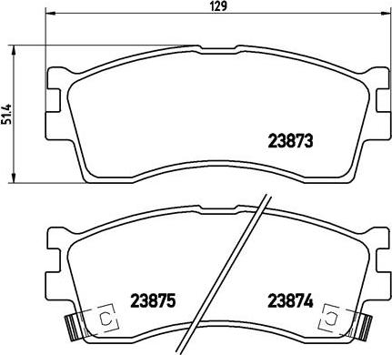 Brembo P 30 016 - Brake Pad Set, disc brake onlydrive.pro