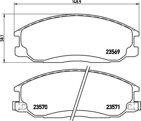 Brembo P 30 013 - Тормозные колодки, дисковые, комплект onlydrive.pro