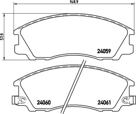 Brembo P 30 017 - Brake Pad Set, disc brake onlydrive.pro