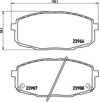 Brembo P 30 034 - Brake Pad Set, disc brake onlydrive.pro