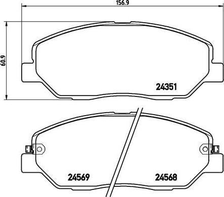 Brembo P 30 036 - Brake Pad Set, disc brake onlydrive.pro