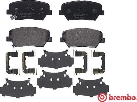 Brembo P 30 070 - Stabdžių trinkelių rinkinys, diskinis stabdys onlydrive.pro