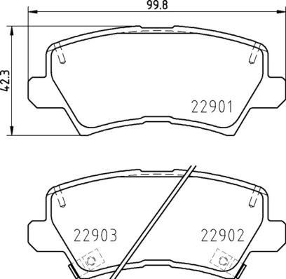 Brembo P 30 111 - Stabdžių trinkelių rinkinys, diskinis stabdys onlydrive.pro