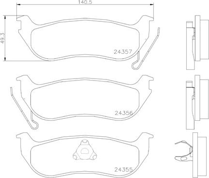 Brembo P 37 009 - Тормозные колодки, дисковые, комплект onlydrive.pro