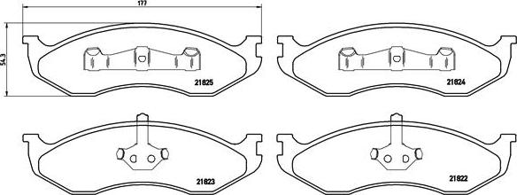 Brembo P 37 004 - Brake Pad Set, disc brake onlydrive.pro