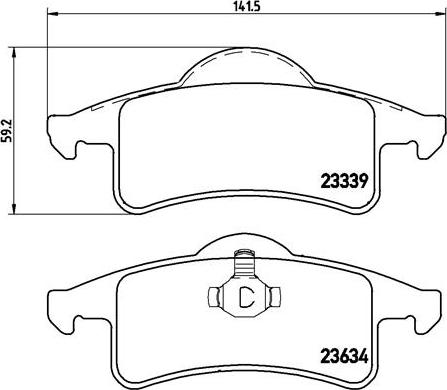 Brembo P 37 006 - Brake Pad Set, disc brake onlydrive.pro