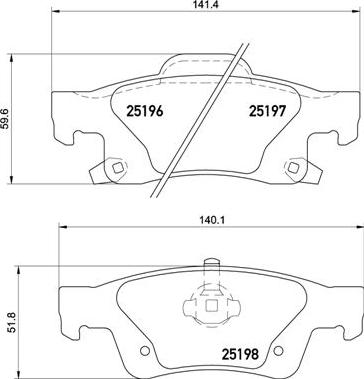 Brembo P 37 016 - Brake Pad Set, disc brake onlydrive.pro