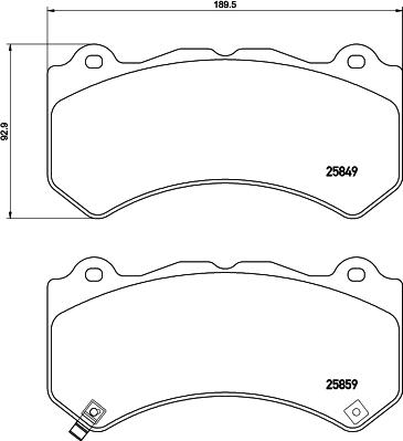 NISSAN D1M606HS0A - Тормозные колодки, дисковые, комплект onlydrive.pro