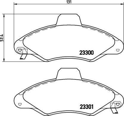 Brembo P 24 045 - Stabdžių trinkelių rinkinys, diskinis stabdys onlydrive.pro