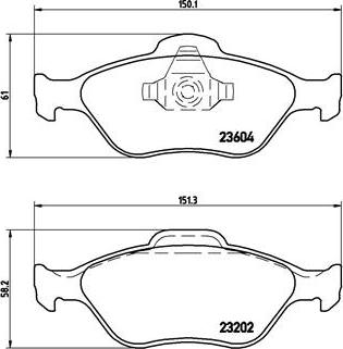 Brembo P 24 055 - Brake Pad Set, disc brake onlydrive.pro