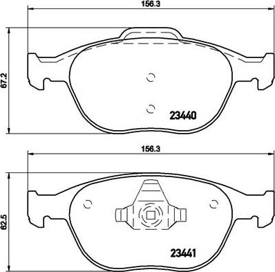 Brembo P 24 058 - Stabdžių trinkelių rinkinys, diskinis stabdys onlydrive.pro