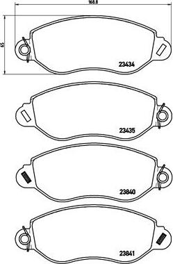 Brembo P 24 053 - Brake Pad Set, disc brake onlydrive.pro