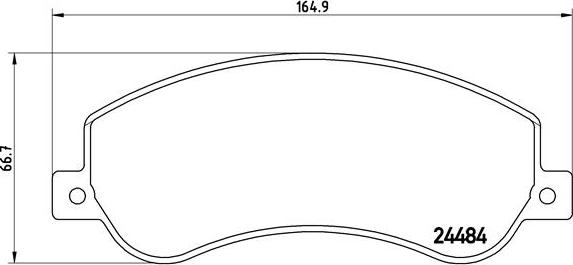 Brembo P 24 064 - Тормозные колодки, дисковые, комплект onlydrive.pro