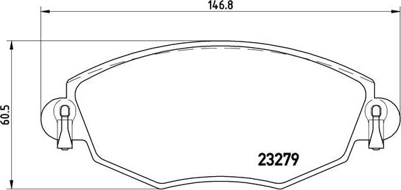 Brembo P 24 060 - Stabdžių trinkelių rinkinys, diskinis stabdys onlydrive.pro