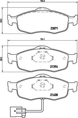 Brembo P 24 034 - Brake Pad Set, disc brake onlydrive.pro