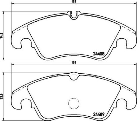 Brembo P 24 074 - Piduriklotsi komplekt,ketaspidur onlydrive.pro