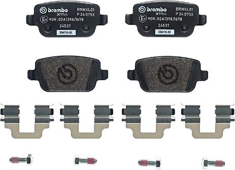 Brembo P 24 075X - Stabdžių trinkelių rinkinys, diskinis stabdys onlydrive.pro