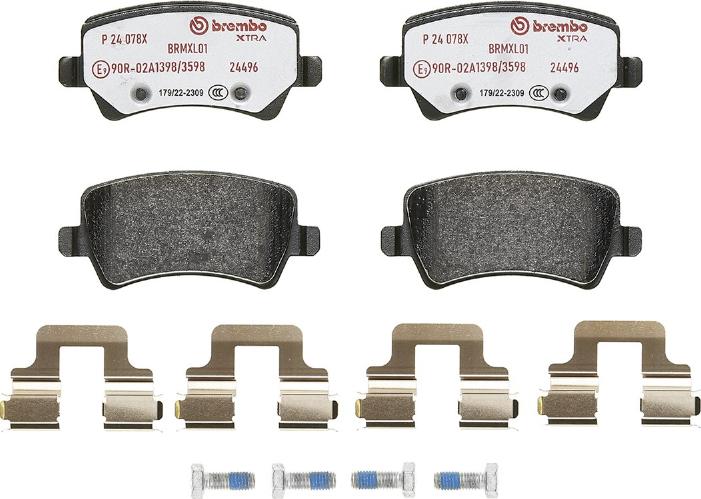 Brembo P 24 078X - Brake Pad Set, disc brake onlydrive.pro