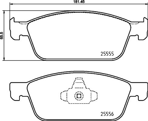 Brembo P 24 199 - Bremžu uzliku kompl., Disku bremzes onlydrive.pro