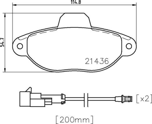 Brembo P 24 147X - Stabdžių trinkelių rinkinys, diskinis stabdys onlydrive.pro