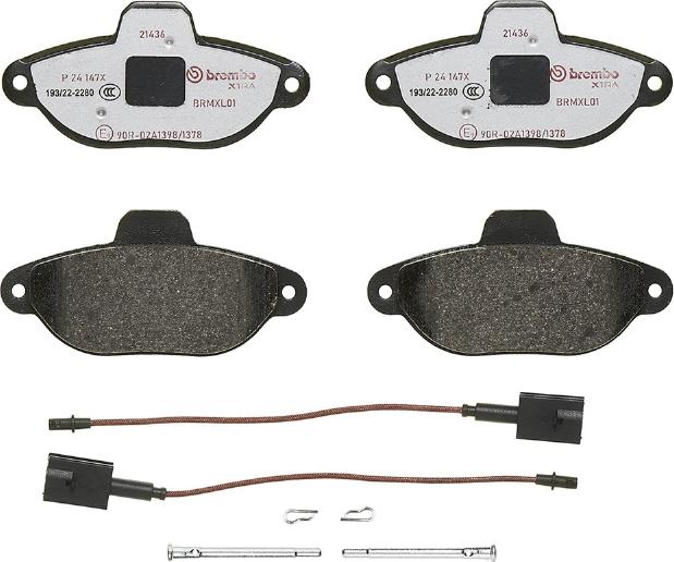 Brembo P 24 147X - Brake Pad Set, disc brake onlydrive.pro