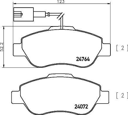 Brembo P 24 150 - Тормозные колодки, дисковые, комплект onlydrive.pro