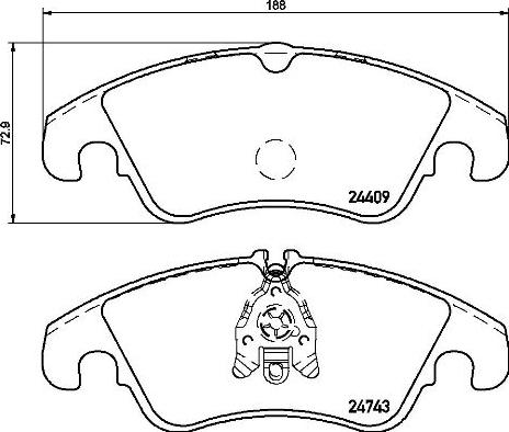 Brembo P 24 161 - Brake Pad Set, disc brake onlydrive.pro