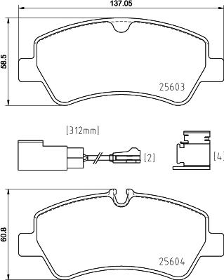 Brembo P 24 187 - Stabdžių trinkelių rinkinys, diskinis stabdys onlydrive.pro