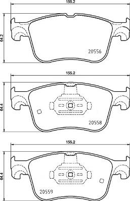 Brembo P 24 234 - Bremžu uzliku kompl., Disku bremzes onlydrive.pro