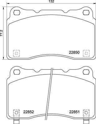 Brembo P 28 099 - Piduriklotsi komplekt,ketaspidur onlydrive.pro