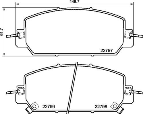 Brembo P 28 098 - Stabdžių trinkelių rinkinys, diskinis stabdys onlydrive.pro