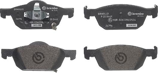 Brembo P 28 044X - Brake Pad Set, disc brake onlydrive.pro