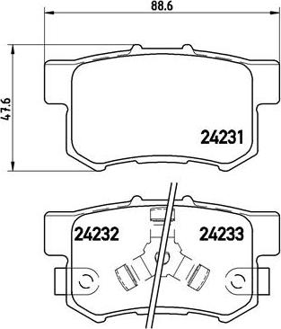 Brembo P 28 051 - Jarrupala, levyjarru onlydrive.pro